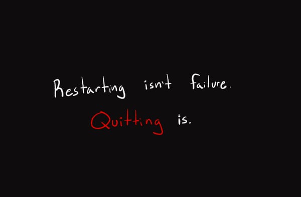 Restarting isn't "Game Over"
